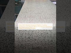 অ্যালোয় 3003 মার্বেল ডিজাইন করা প্যাটার্ন লেপ অ্যালুমিনিয়াম কয়েল 24Ga X 48 ইঞ্চি বিল্ডিং ফেসেডের জন্য প্রি-পেইন্টেড অ্যালুমিনিয়াম শীট