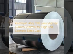 উচ্চ-শেষ প্রসাধনী বোতল ক্যাপের জন্য অ্যালুমিনিয়াম খাদ 1100 LuxuryLid ফয়েল (0.6mm/1200mm)