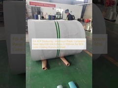 এসিপি উৎপাদন জন্য - অ্যালুমিনিয়াম প্লাস্টিক কম্পোজিট প্যানেল খাদ1100 H16 0.20mm X 1000mm Ral 9016 রঙ লেপ অ্যালুমিনিয়াম শীট