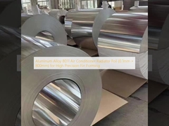 উচ্চ নির্ভুলতা ফিন গঠনের জন্য অ্যালুমিনিয়াম অ্যালো 8011 এয়ার কন্ডিশনার রেডিয়েটার ফয়েল (0.1 মিমি × 800 মিমি)