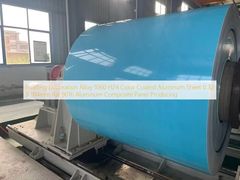 বিল্ডিং ডেকোরেশন অ্যালয় 1060 H24 কালার কোটেড অ্যালুমিনিয়াম শীট 0.32 X 914mm Ral 9016 অ্যালুমিনিয়াম কম্পোজিট প্যানেল উত্পাদন