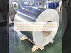 Aluminum Alloy 1060 Aluminum Sheet for Air Conditioner Louver (0.5 mm | Custom Width | Optional Coated Surface)