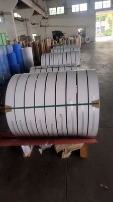 AA3105 H24 high Glossy White Color 26 Gauge 0.45mm Thick 300mm Wide Prepainted Aluminum Coil Used For Rain Gutter Making