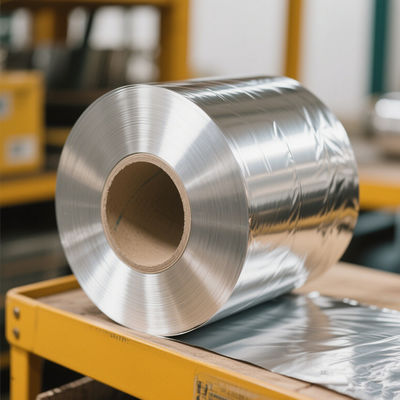 খাদ 8011 H42 তাপ গ্রেড 0.07mm বেধ 200mm প্রস্থ অ্যালুমিনিয়াম ফিন স্টক এয়ার কন্ডিশনার তাপ এক্সচেঞ্জার ফিনের জন্য
