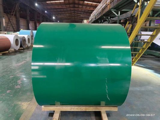 AA3003 H24 1.0MM ফ্যাক্টরি বিল্ডিং রুফিং-এর জন্য প্রি-পেইন্টেড অ্যালুমিনিয়াম কয়েল