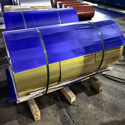 রূফিং সিস্টেমের জন্য রঙিন অ্যালুমিনিয়াম ফয়েল (AA1050/1060/1100 খাদ, 0.11 মিমি গেজ)