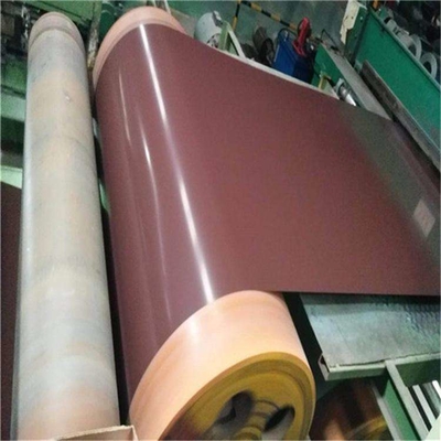 ALLOY3105 0.28 মিমি পুরু 133 মিমি প্রশস্ত অ্যান্টি-স্ক্র্যাচ পেইন্ট প্রাক-আঁকা অ্যালুমিনিয়াম স্ট্রিপ শাটার দরজার পর্দার তৈরির উদ্দেশ্য